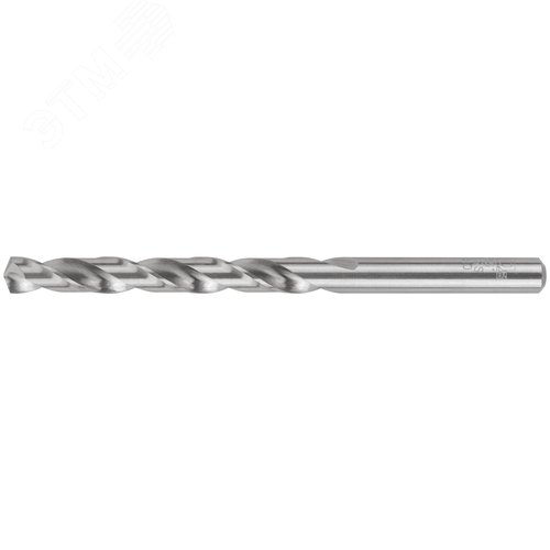 Сверло по металлу HSS шлифованное в блистере, угол заточки 135град, 8,0X117 мм - фото 1