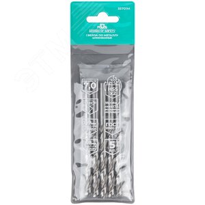 Сверла по металлу HSS шлифованные, угол заточки 135град, 7,0X109 мм (5 шт.) - фото 3