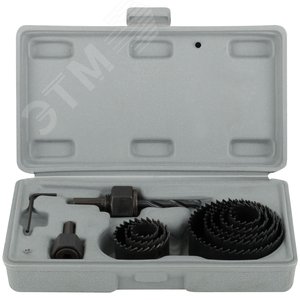 Пилы круговые набор 8 шт (19, 22, 28, 32, 38, 44, 51, 64 мм) в кейсе - фото 2