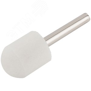 Шарошка абразивная (по металлу), хвостовик 6 мм, цилиндр закругленный 20х25 мм - фото 2