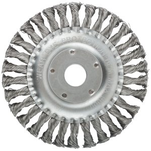 Кордщетка, тип ''колесо'', посадочный диаметр 22.2 мм, стальная витая проволока 150 мм 38931М MOS - 2