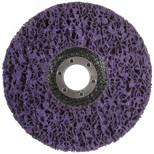 Диск зачистной полимерный 125 мм, фиолетовый, жесткий - фото 2