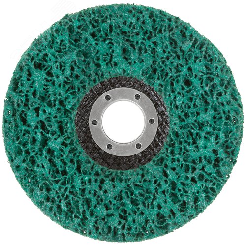 Диск зачистной полимерный 125 мм, зеленый, повышенной жесткости - фото 2