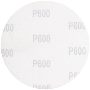 Круги шлифовальные сплошные (липучка), алюминий-оксидные, 125 мм, 5 шт. Р 600 - фото 2