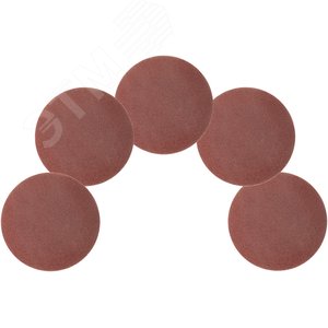 Круги шлифовальные сплошные (липучка), алюминий-оксидные, 125 мм, 5 шт Р 40 гибкая -14А - фото 4