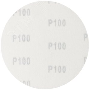 Круги шлифовальные сплошные (липучка), алюминий-оксидные, 125 мм, 5 шт Р 100 гибкая -14А - фото 2