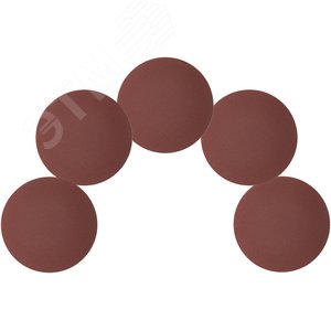 Круги шлифовальные сплошные (липучка), алюминий-оксидные, 125 мм, 5 шт Р 150 гибкая -14А - фото 4