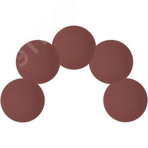 Круги шлифовальные сплошные (липучка), алюминий-оксидные, 125 мм, 5 шт Р 180 гибкая -14А - фото 4