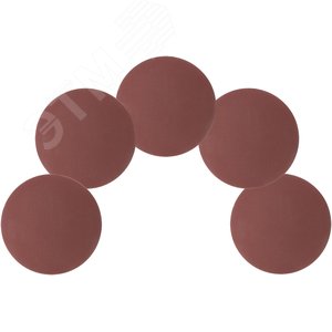 Круги шлифовальные сплошные (липучка), алюминий-оксидные, 125 мм, 5 шт Р 240 гибкая -14А - фото 4