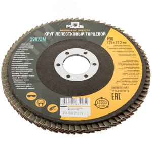 Круг лепестковый торцевой плоский 125 мм P 36 - фото 2