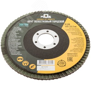 Круг лепестковый торцевой плоский 125 мм P 120 - фото 2