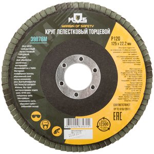 Круг лепестковый торцевой плоский 125 мм P 120 - фото 3