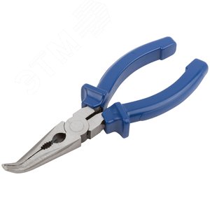 Тонкогубцы изогнутые ''Тор'', инстр. сталь, пластиковые ручки 160 мм - фото 2