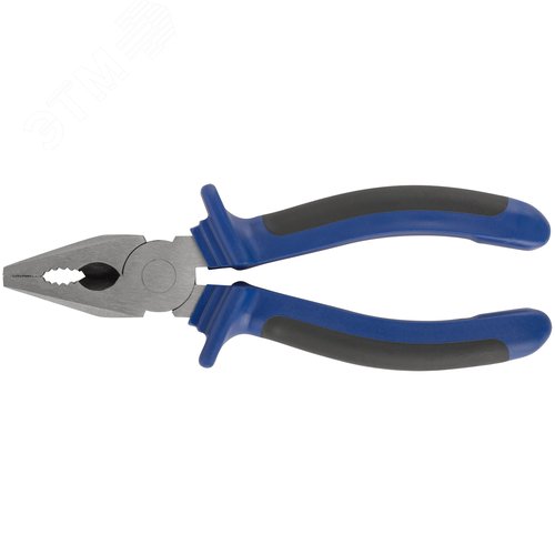 Плоскогубцы комбинированные ''Один'' двухцветные обрезиненные ручки, полированная сталь 180 мм - фото 1