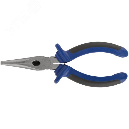 Тонконосы ''Один'' двухцветные обрезиненные ручки, полированная сталь 160 мм - фото 1