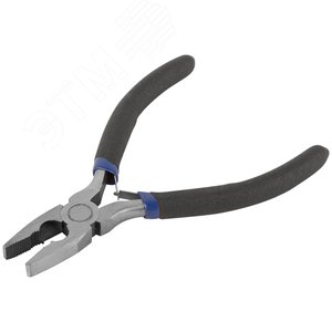 Плоскогубцы комбинированные ''мини'', синие ручки 130 мм - фото 2