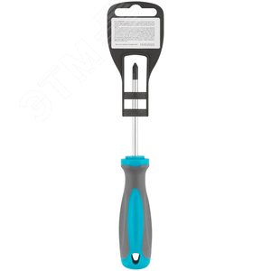 Отвертка, CrV сталь, прорезиненная ручка PH1X75 мм - фото 4