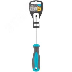 Отвертка, CrV сталь, прорезиненная ручка SL4X100 мм - фото 3