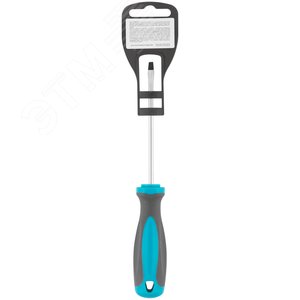 Отвертка, CrV сталь, прорезиненная ручка SL4X100 мм - фото 4