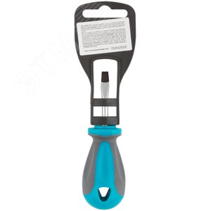 Отвертка, CrV сталь, прорезиненная ручка SL5X38 мм - фото 4