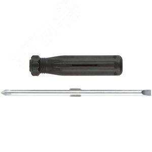 Отвертка с переставным жалом, пластиковая ручка PH2/SL6X60 мм - фото 3