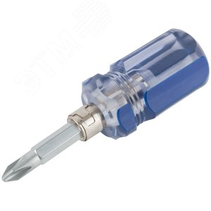 Отвертка с переставным жалом, пластиковая ручка 6x32 мм (PH2/SL6) - фото 2