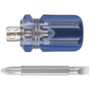 Отвертка с переставным жалом, пластиковая ручка 6x32 мм (PH2/SL6) - фото 3