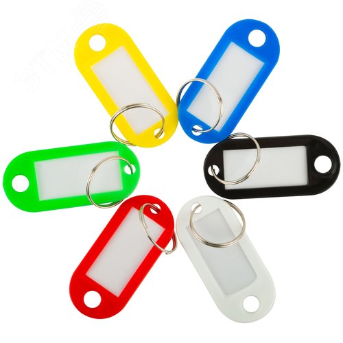 Изображение товара Бирки для ключей, набор 6шт (упак)