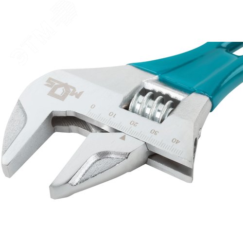 Ключ разводной с тонкими губками, пластиковая накладка на ручку, 200 мм, 45 мм - фото 6