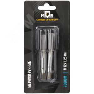 Метчики ручные, комплект 2 шт М12x1.25 мм - фото 3