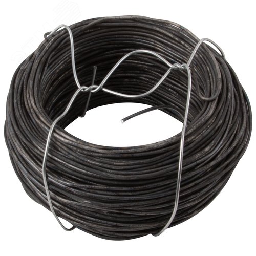 Проволока вязальная черная 1,2 мм x 50 м - фото 1