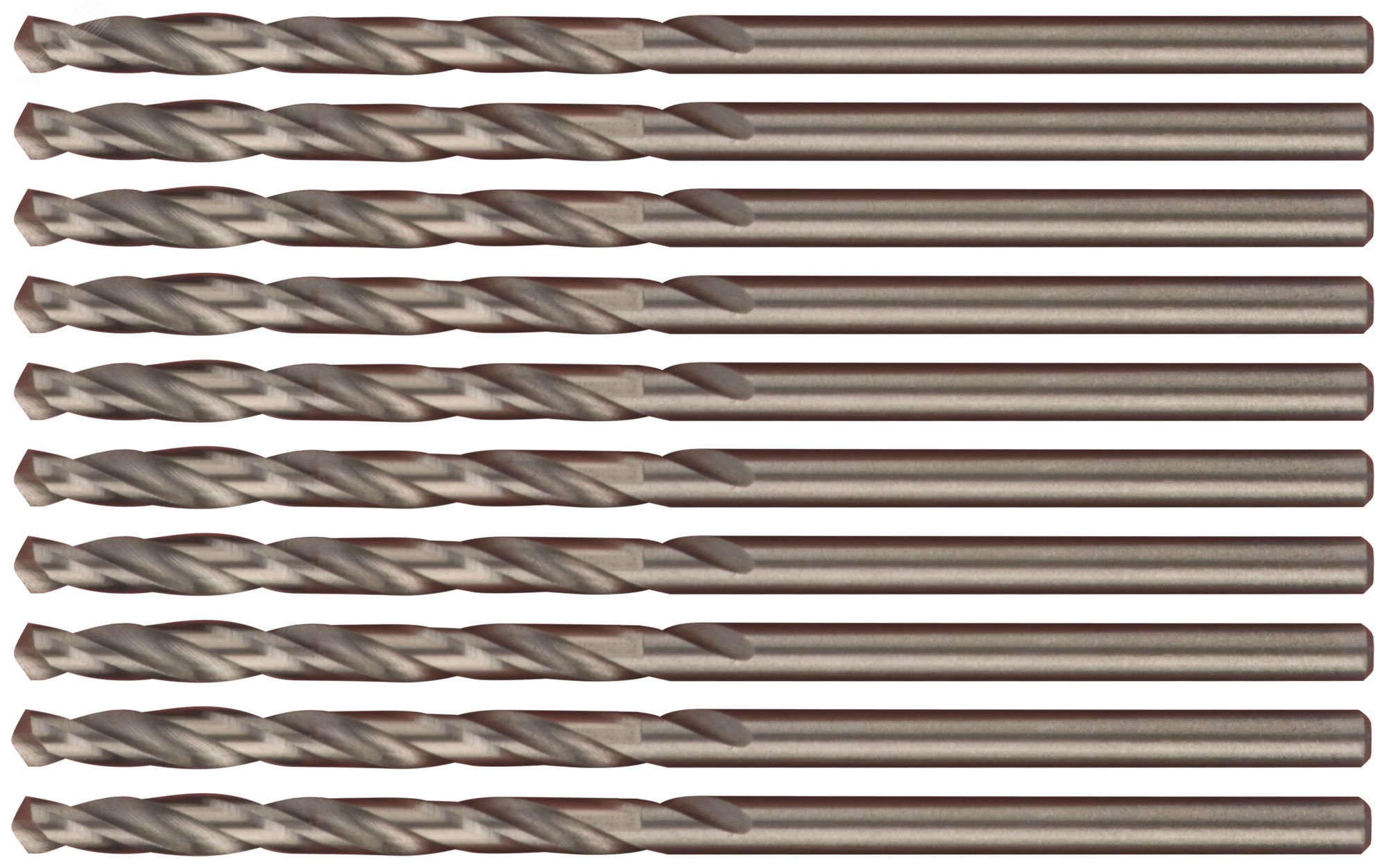 Сверло по металлу Cutop Profi с кобальтом 5%, 2.5 x 57 мм (10 шт) 48-25-10 CUTOP - превью 2