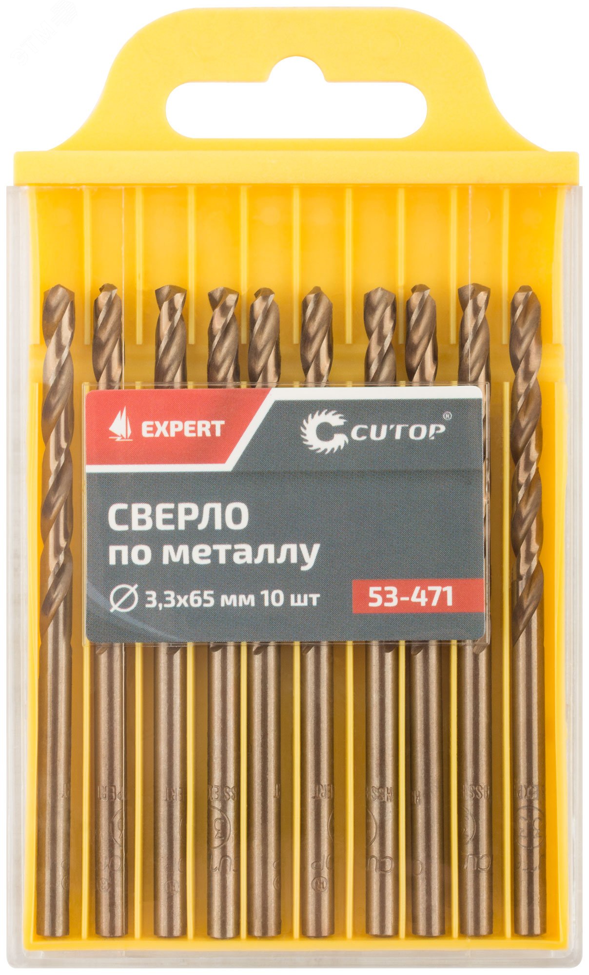 Сверло по металлу Cutop EXPERT, 3.3х65 мм (10 шт) 53-471 CUTOP - превью 3