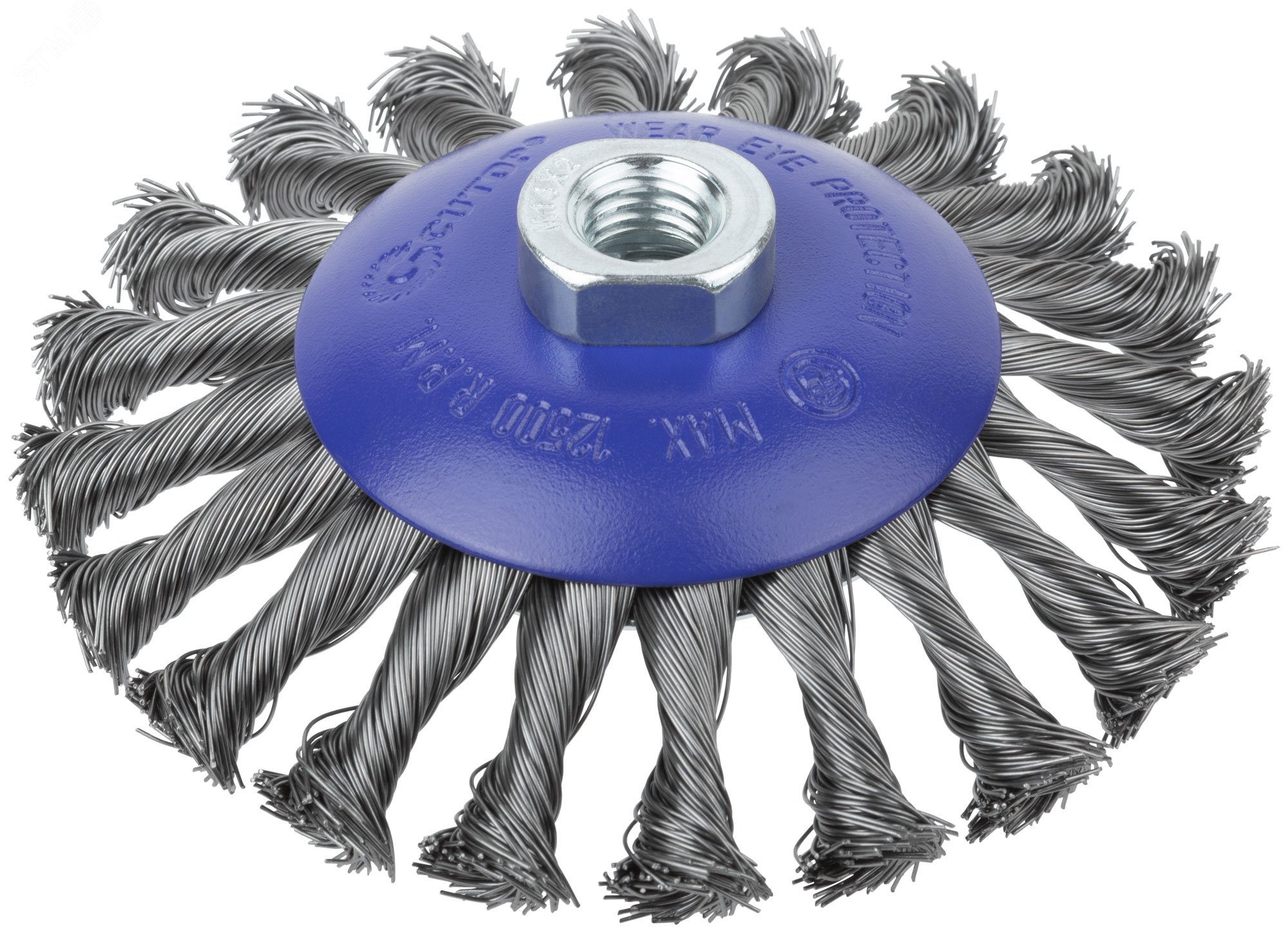 Изображение товара Щетка для УШМ тарелка М14 стальная проволока 125 мм блистер Profi