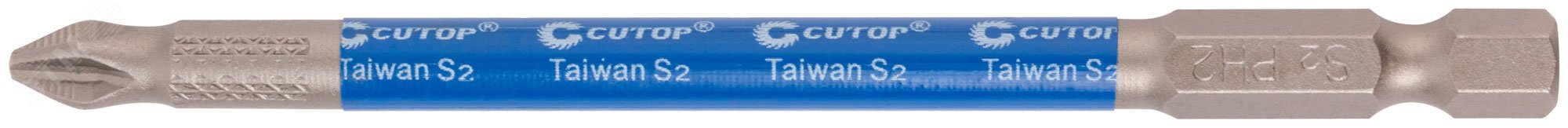 Изображение товара Набор бит стальные Profi из 10 шт PH2 100 мм, ударопрочные и долговечные