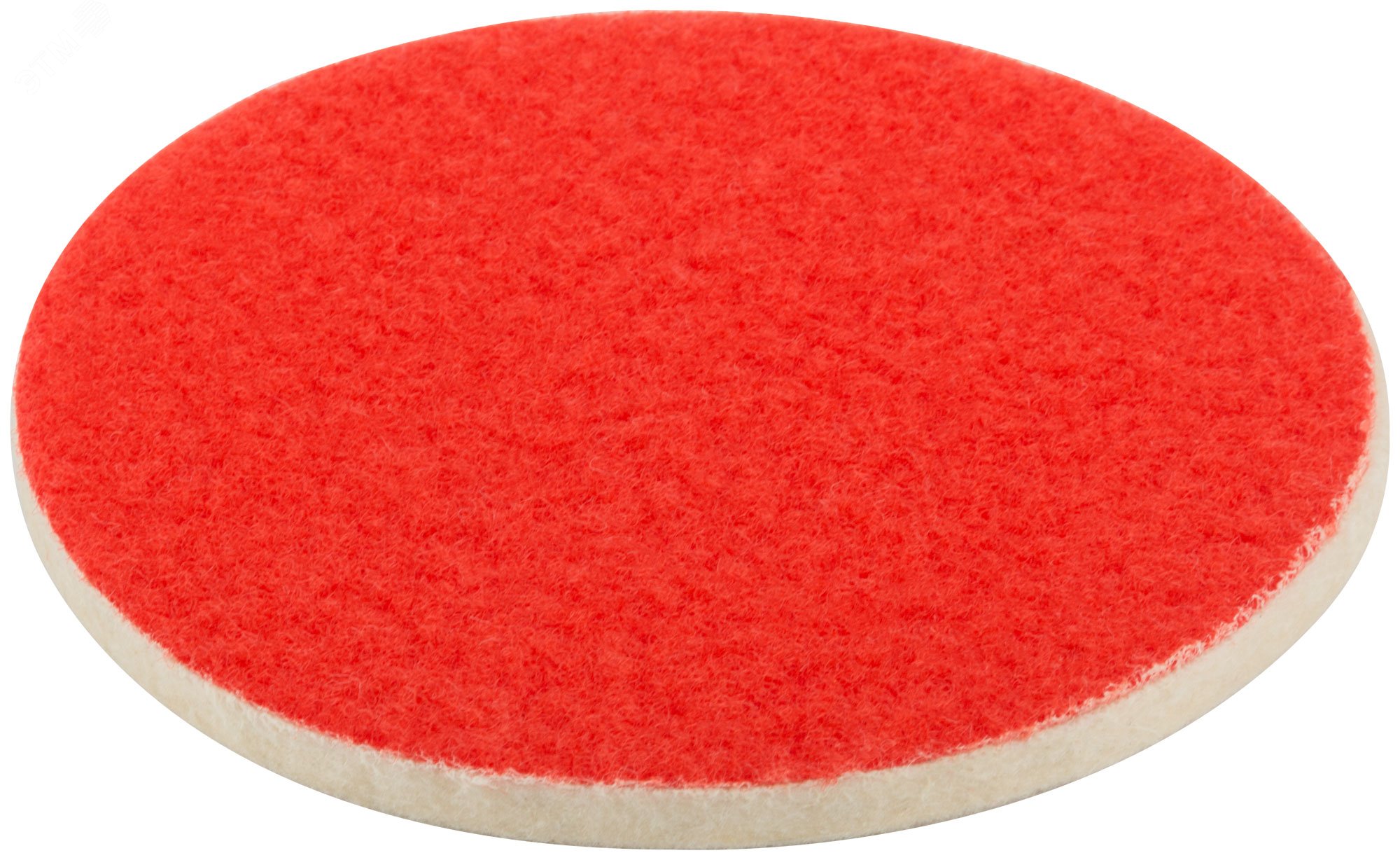 Изображение товара Насадка полировальная под липучку 125 мм фетровая для полировки металлов и стекла