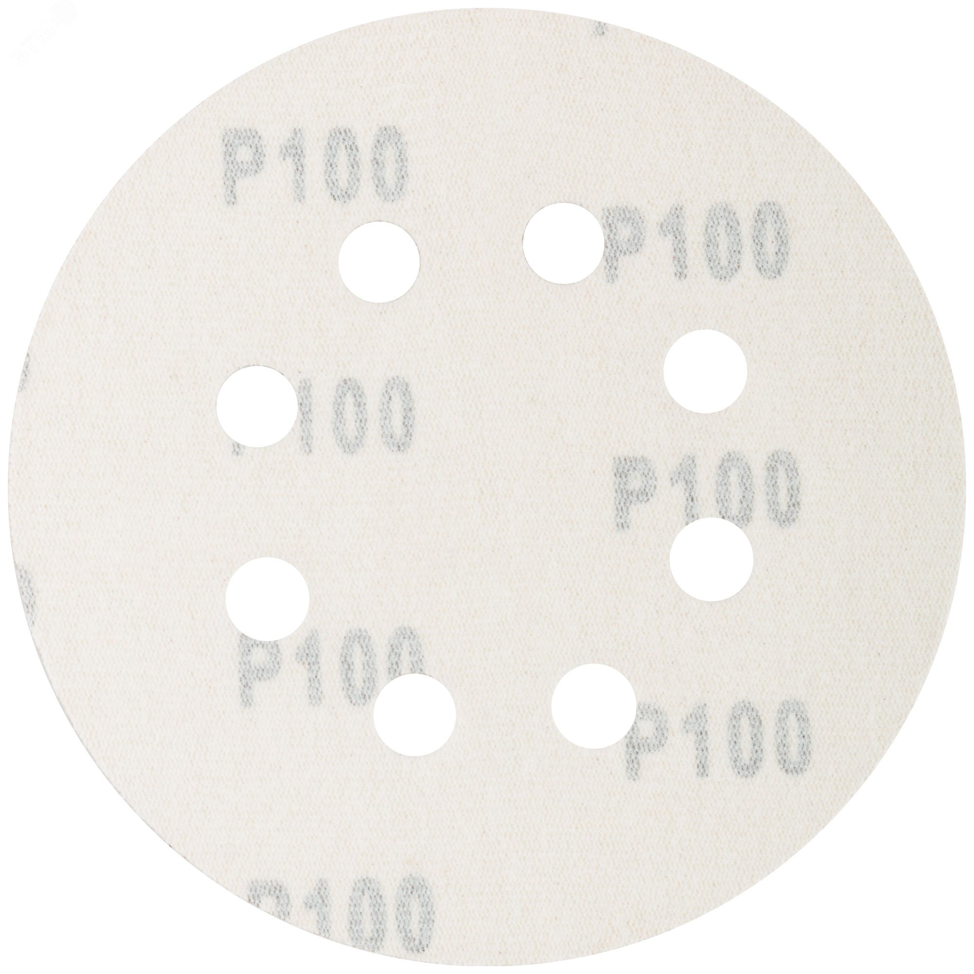 Круги абразивные шлифовальные перфорированные на ворсовой основе под ''липучку'' (Р100, 125 мм, 5шт), Profi 85-620 CUTOP - превью 2