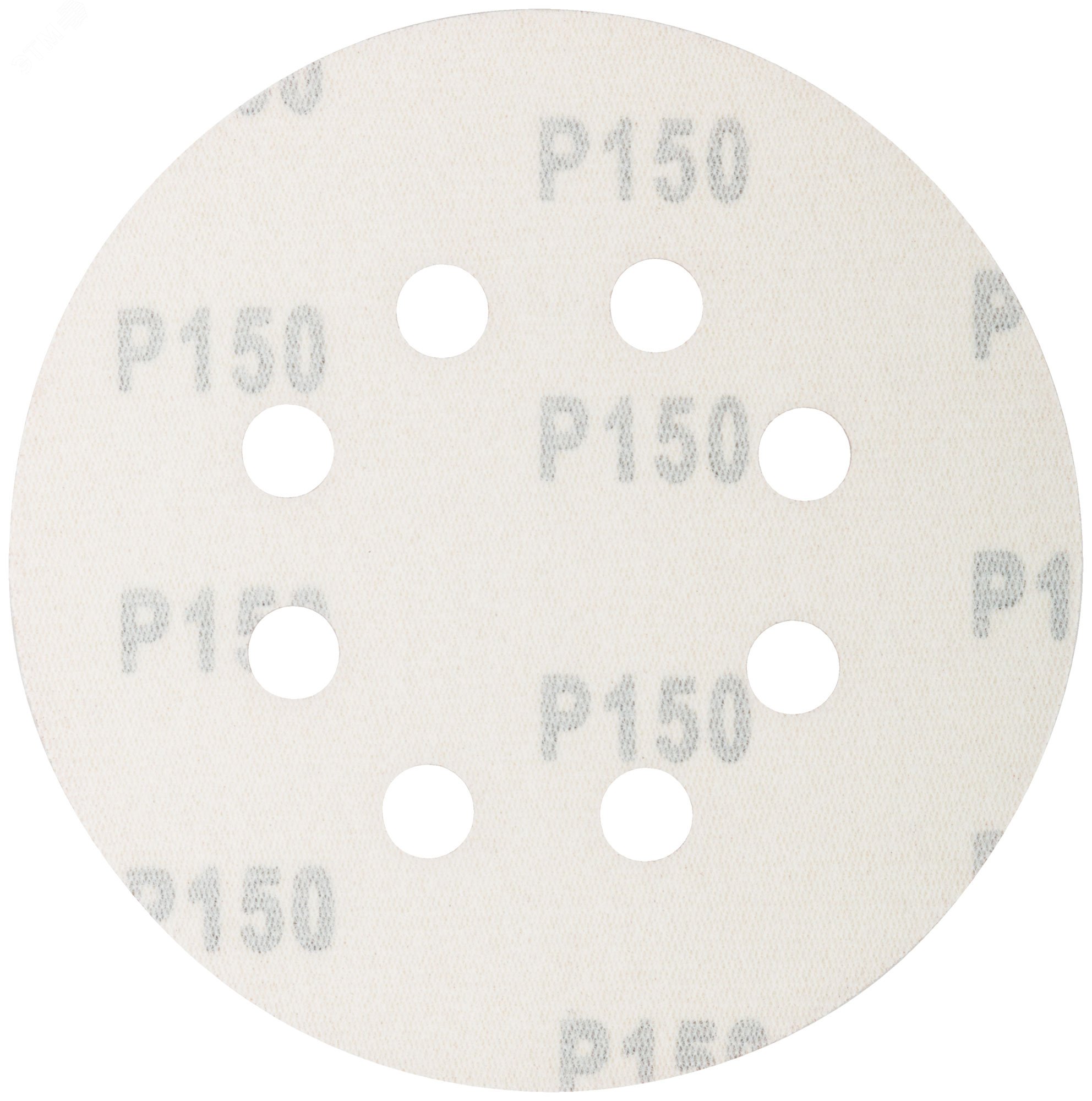 Круги абразивные шлифовальные перфорированные на ворсовой основе под ''липучку'' (Р150, 125 мм, 5шт), Profi 85-622 CUTOP - превью 2