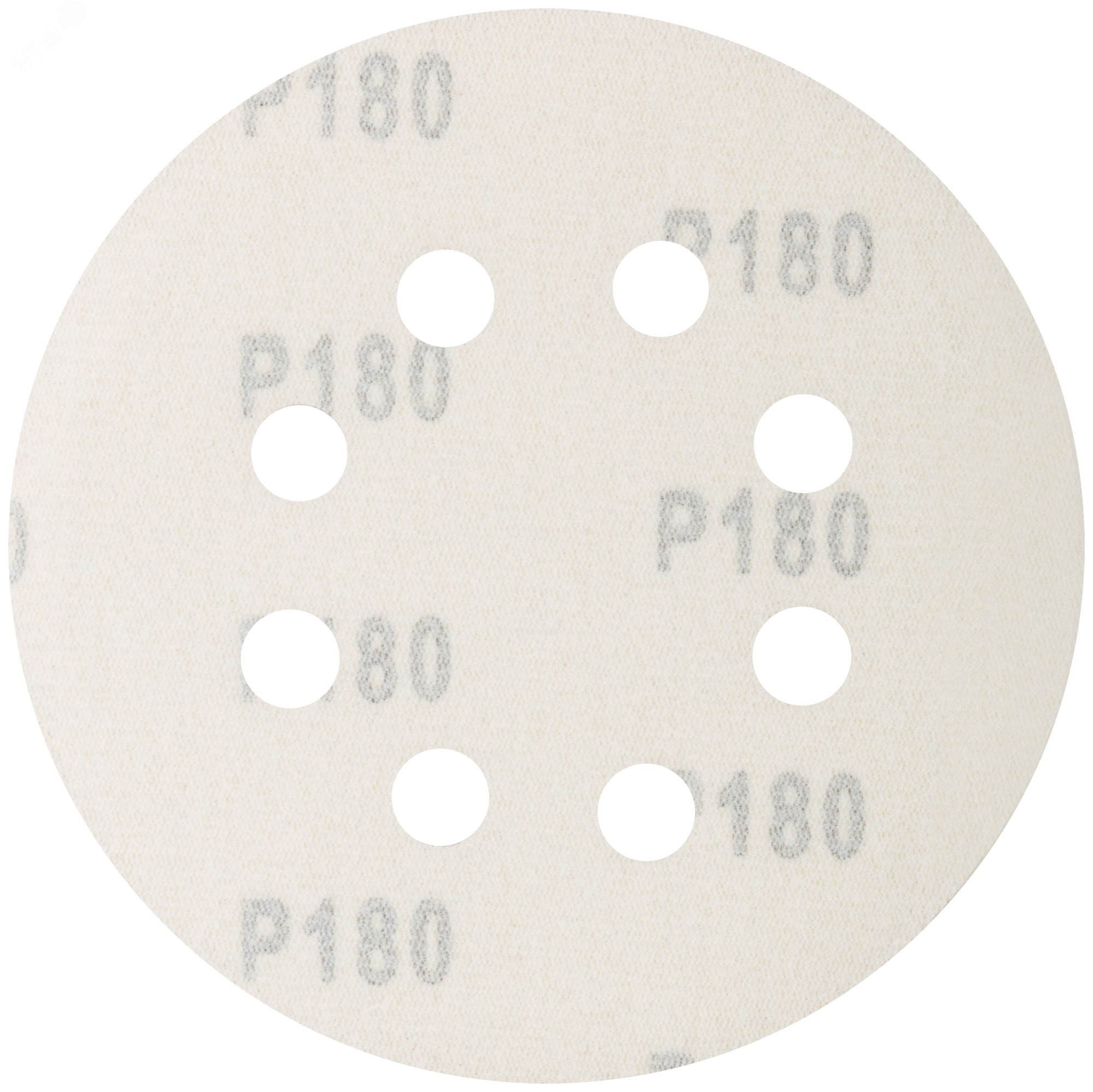 Круги абразивные шлифовальные перфорированные на ворсовой основе под ''липучку'' (Р180, 125 мм, 5шт), Profi 85-623 CUTOP - превью 2