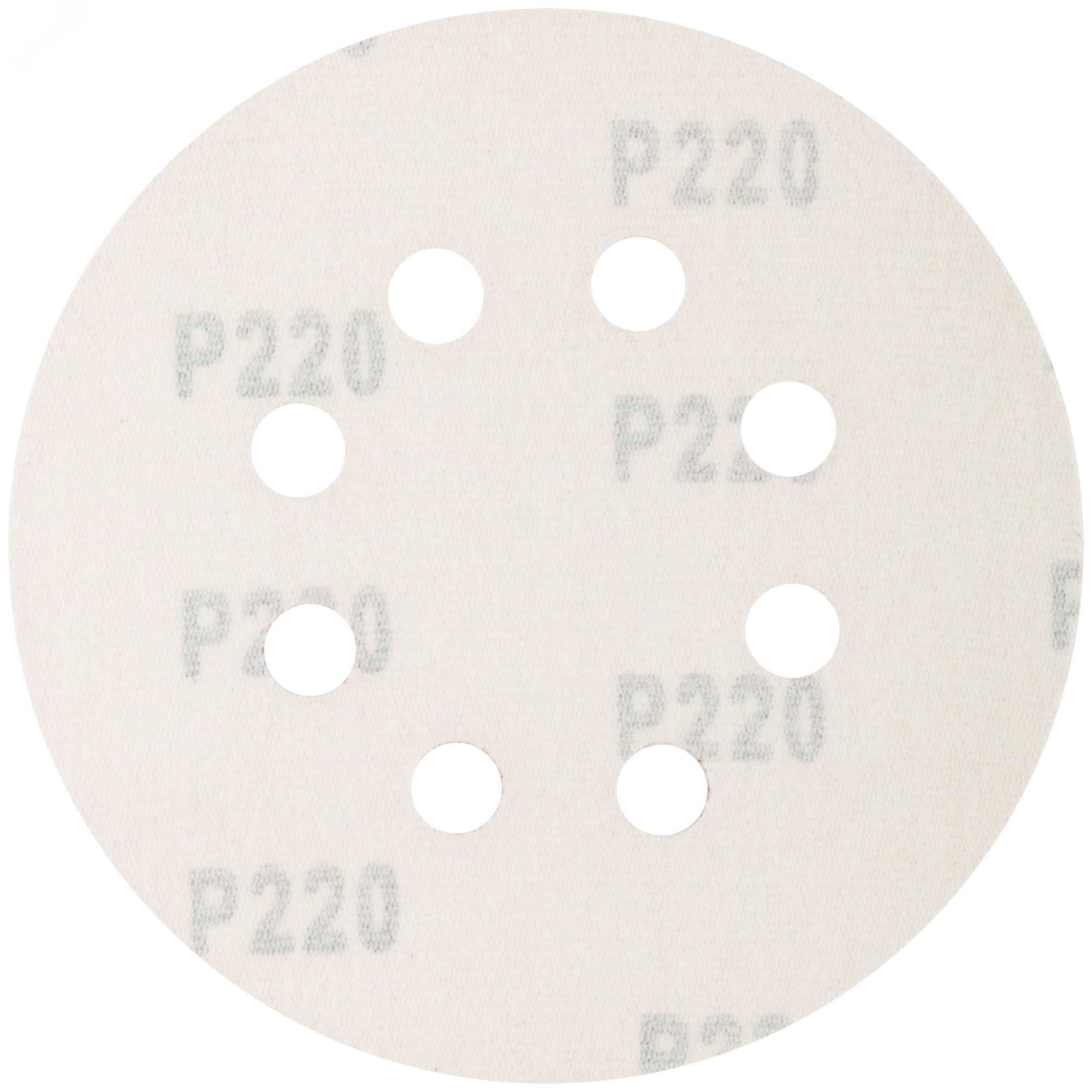 Круги абразивные шлифовальные перфорированные на ворсовой основе под ''липучку'' (Р220, 125 мм, 5шт), Profi 85-624 CUTOP - превью 2