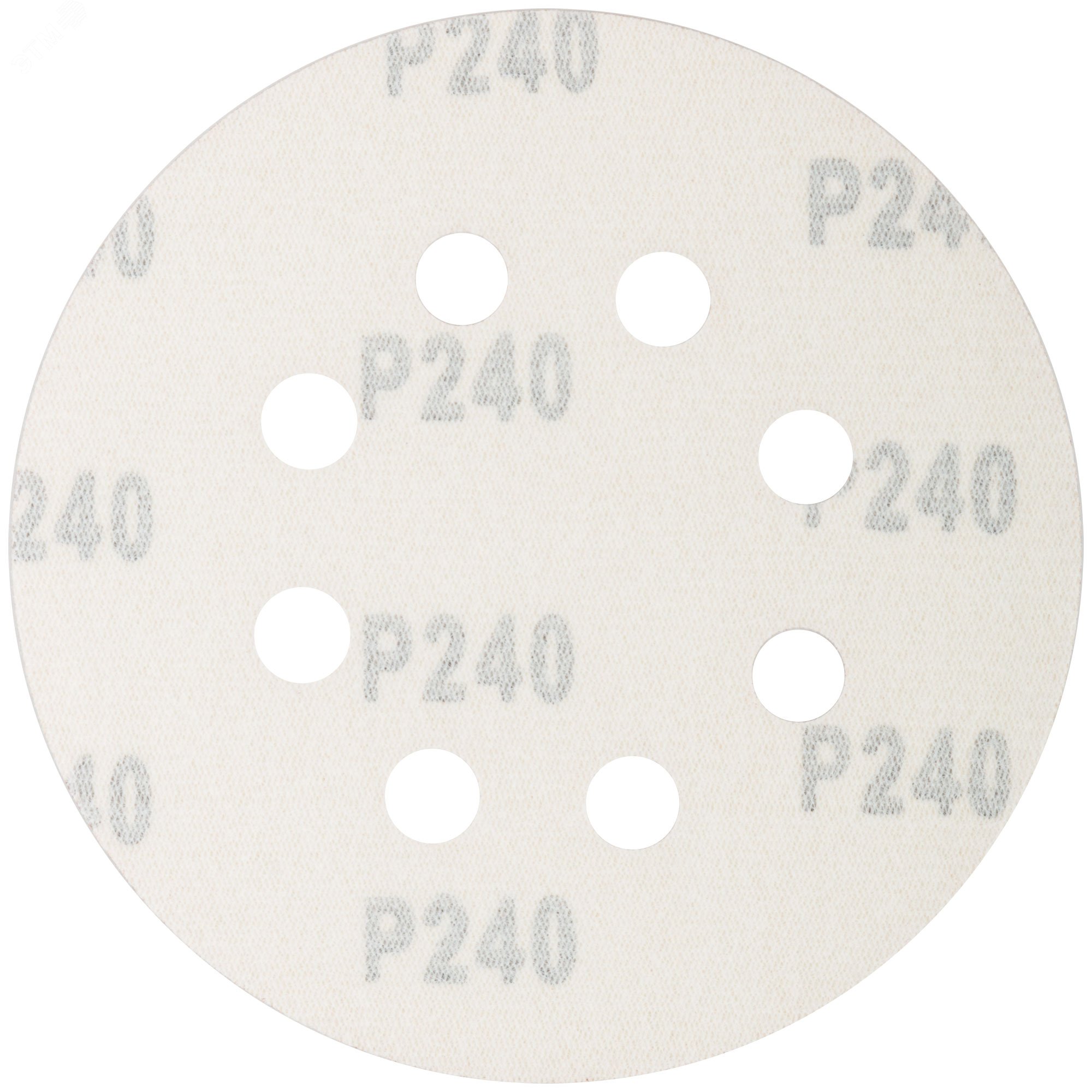 Круги абразивные шлифовальные перфорированные на ворсовой основе под ''липучку'' (Р240, 125 мм, 5шт), Profi 85-625 CUTOP - превью 2
