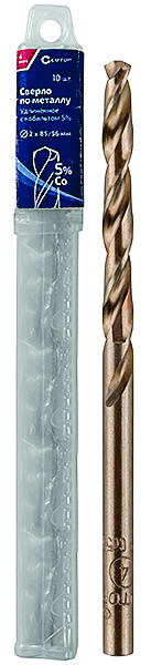 Сверло по металлу удлиненное Profi с кобальтом 5%, 9x175 мм (5 шт.)