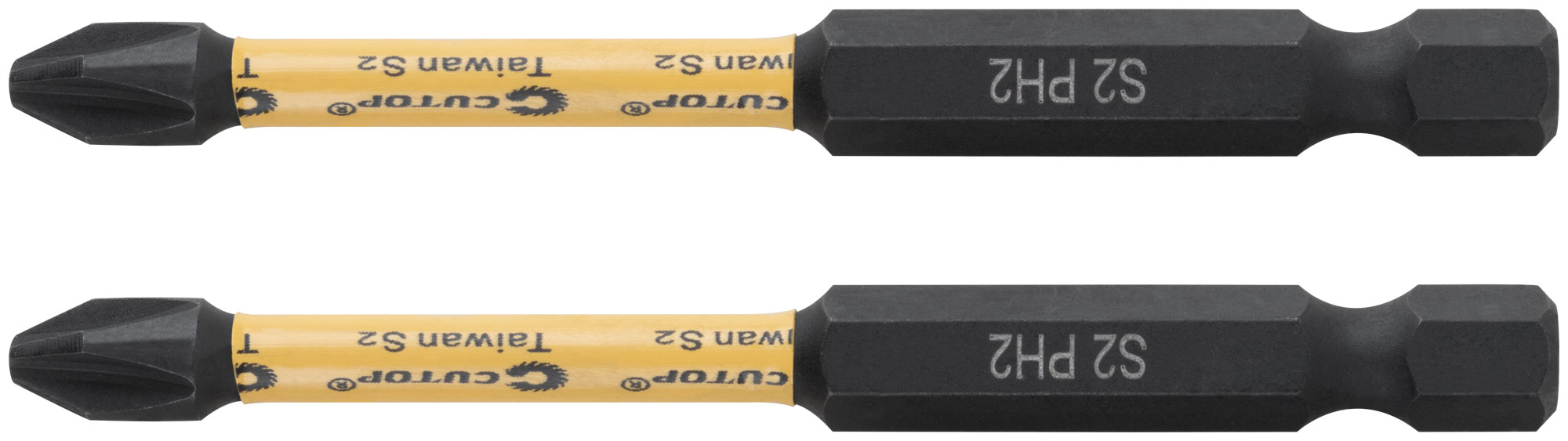 Набор торсионных бит, 2шт., CUTOP Profi Plus, PH2, 75 мм