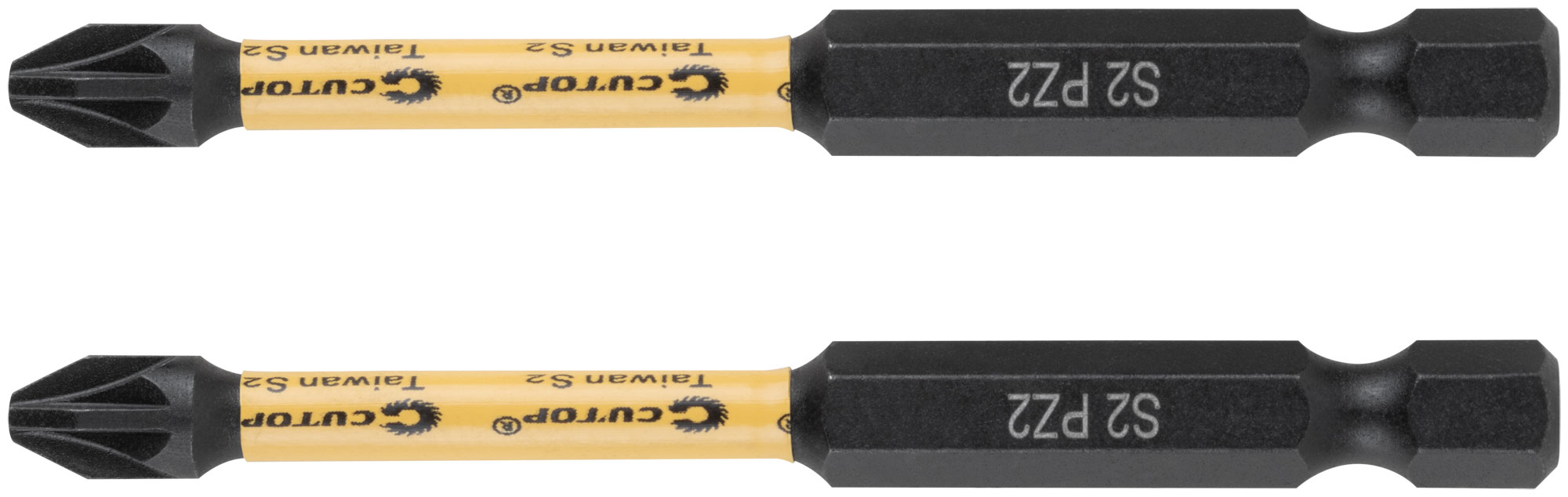 Набор торсионных бит, 2шт., CUTOP Profi Plus, PZ2, 75 мм