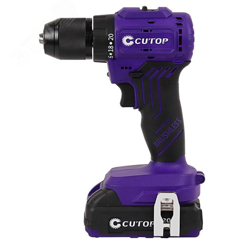 Шуруповерт  E-Profi 20В, 13мм, 2 Батареи, 2ач, З/у (кулер), пл. бокс. - фото 2