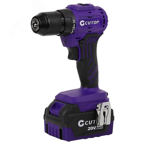 Изображение товара Шуруповерт E-Profi 20В, 13мм, 2 Батареи, 4ач, З/у (кулер), пл. бокс. (шт)