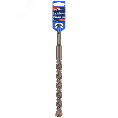 Бур по бетону CUTOP, Profi, двойная резьба, SDS-Plus, 20x260 мм - фото 2