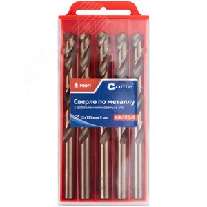 Сверло по металлу Cutop Profi с кобальтом 5%, 12X151 мм (5 шт) - фото 3
