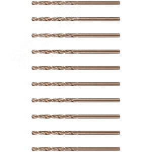 Сверло по металлу Cutop Profi с кобальтом 5%, 2.8X61 мм (10 шт) - фото 4