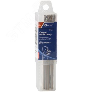 Сверло по металлу удлиненное Profi с кобальтом 5%, 3x100 мм (10 шт.) - фото 3